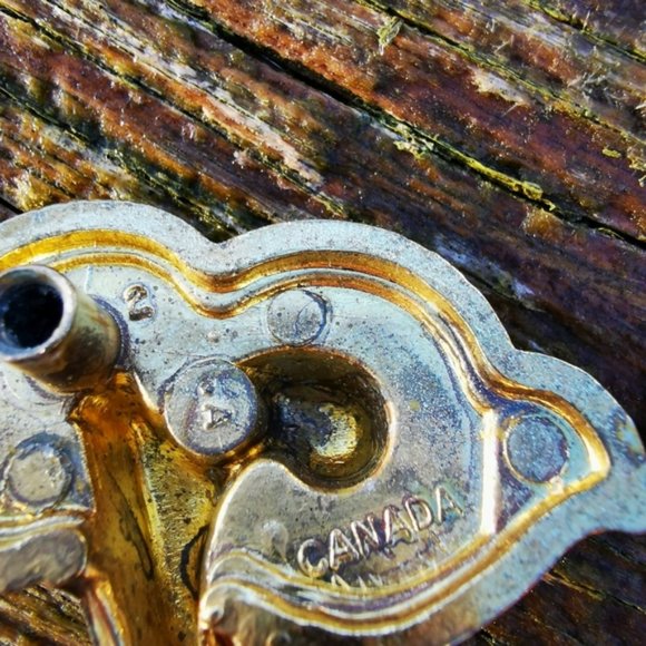 Vintage Brass Drawer Pull - Picture 5 of 9